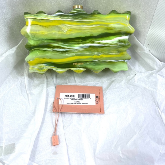 cult gaia Handbags - Cult Gaia Paloma Clutch. Color: LAUREL.